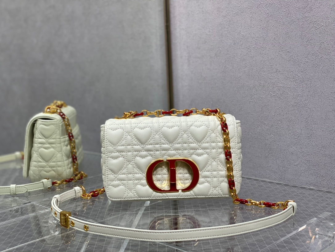 Dior-Caro 愛心七夕系列 小號 白色