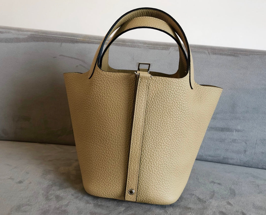 Hermes Picotin 18-TC-風衣灰-銀扣