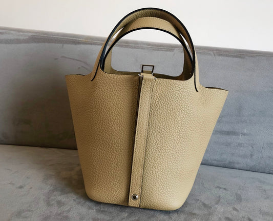 Hermes Picotin 18-TC-風衣灰-銀扣