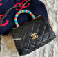 Chanel mini coco handle彩虹包-黑色
