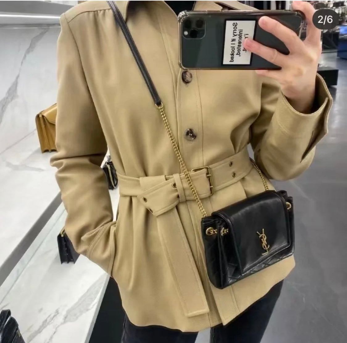 聖Y羅-Monogram Mini Nolita-復古菱格紋翻蓋包
