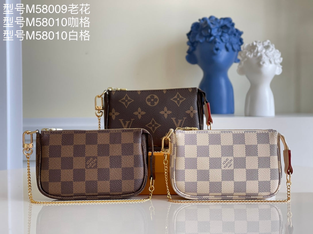 LV M58009老花 MINI POCHETTE ACCESSORIES 小手袋