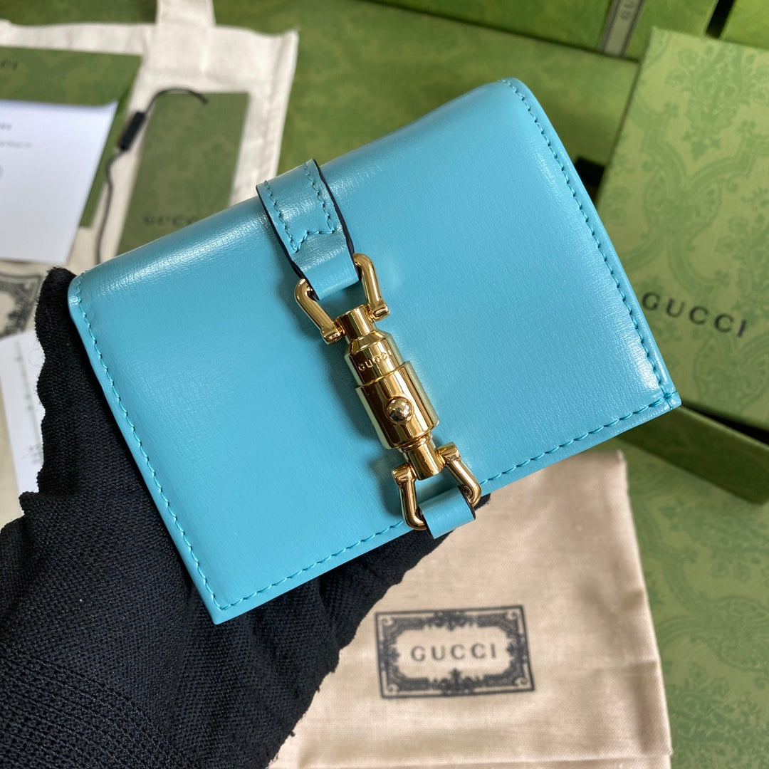 Gucci Jackie1961 系列拉鍊卡包短夾