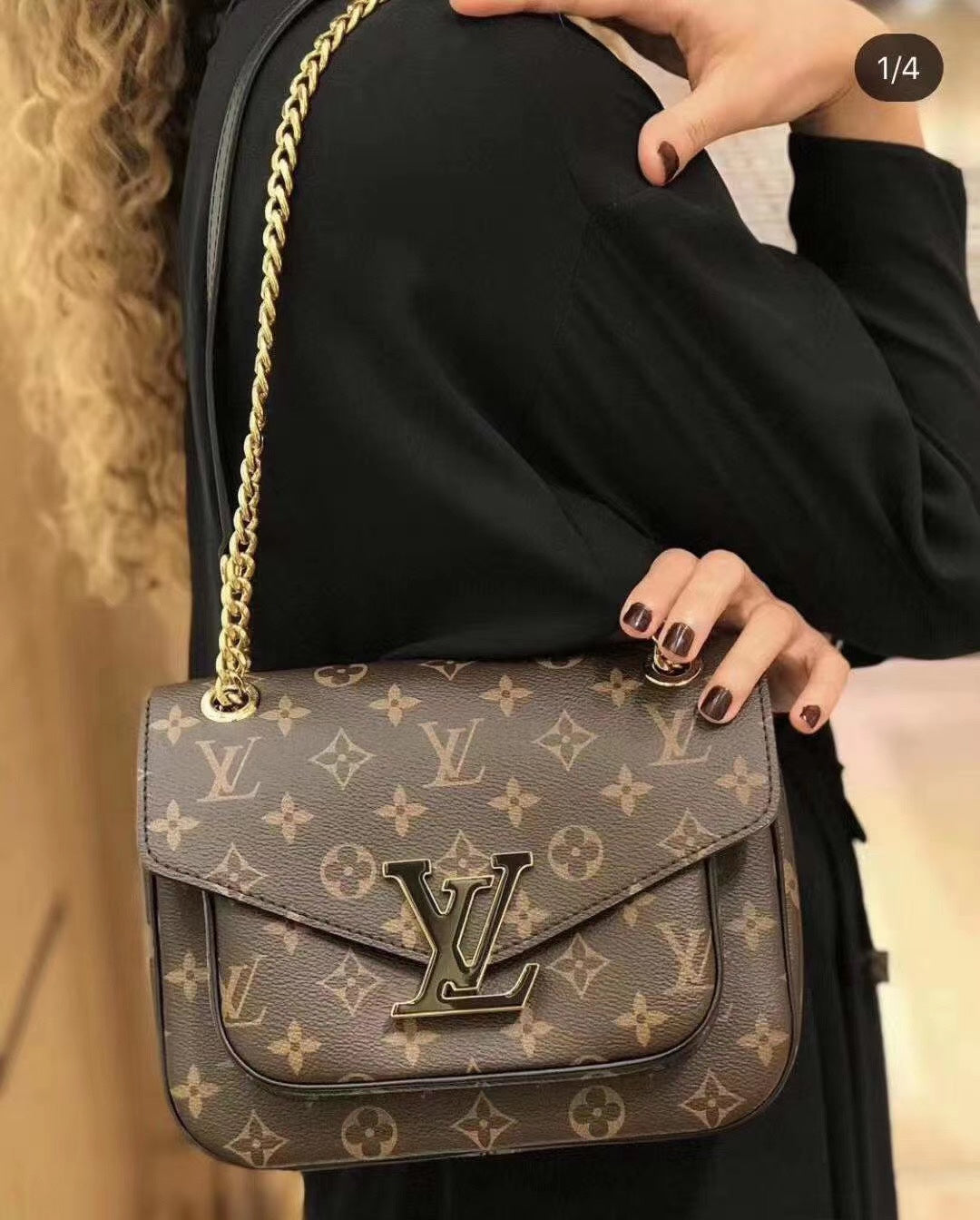 LV M45592 NeoMonceau手袋-老花紅色內裡