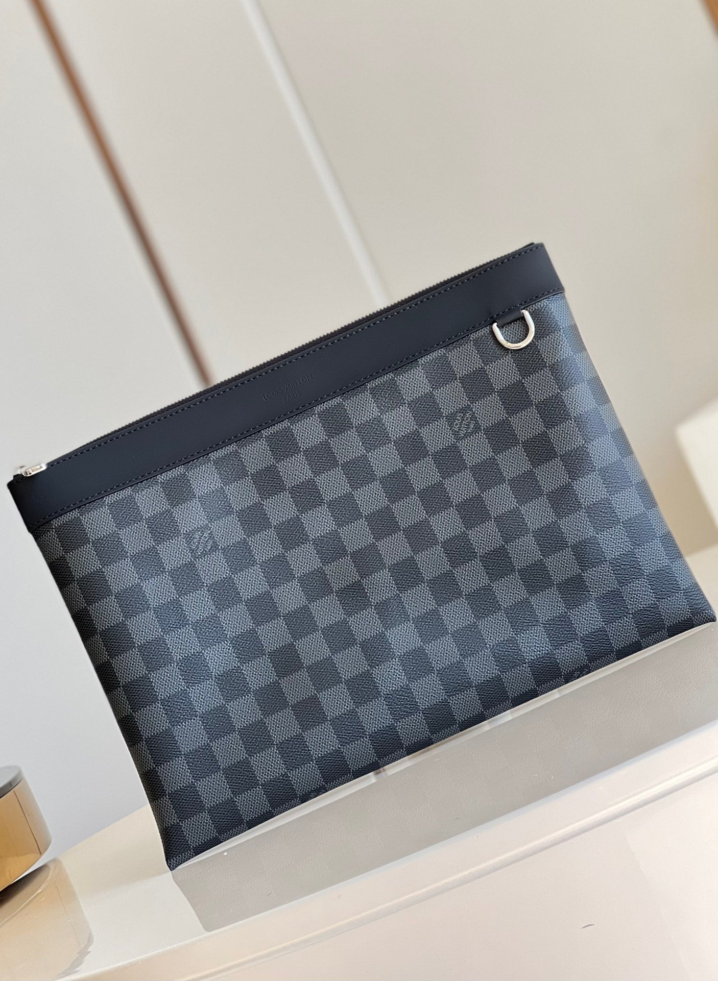 LV M62291 黑格 POCHETTE APOLLO 手袋手拿包