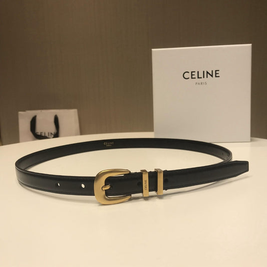 賽C家-黑色金扣皮帶-1.8cm