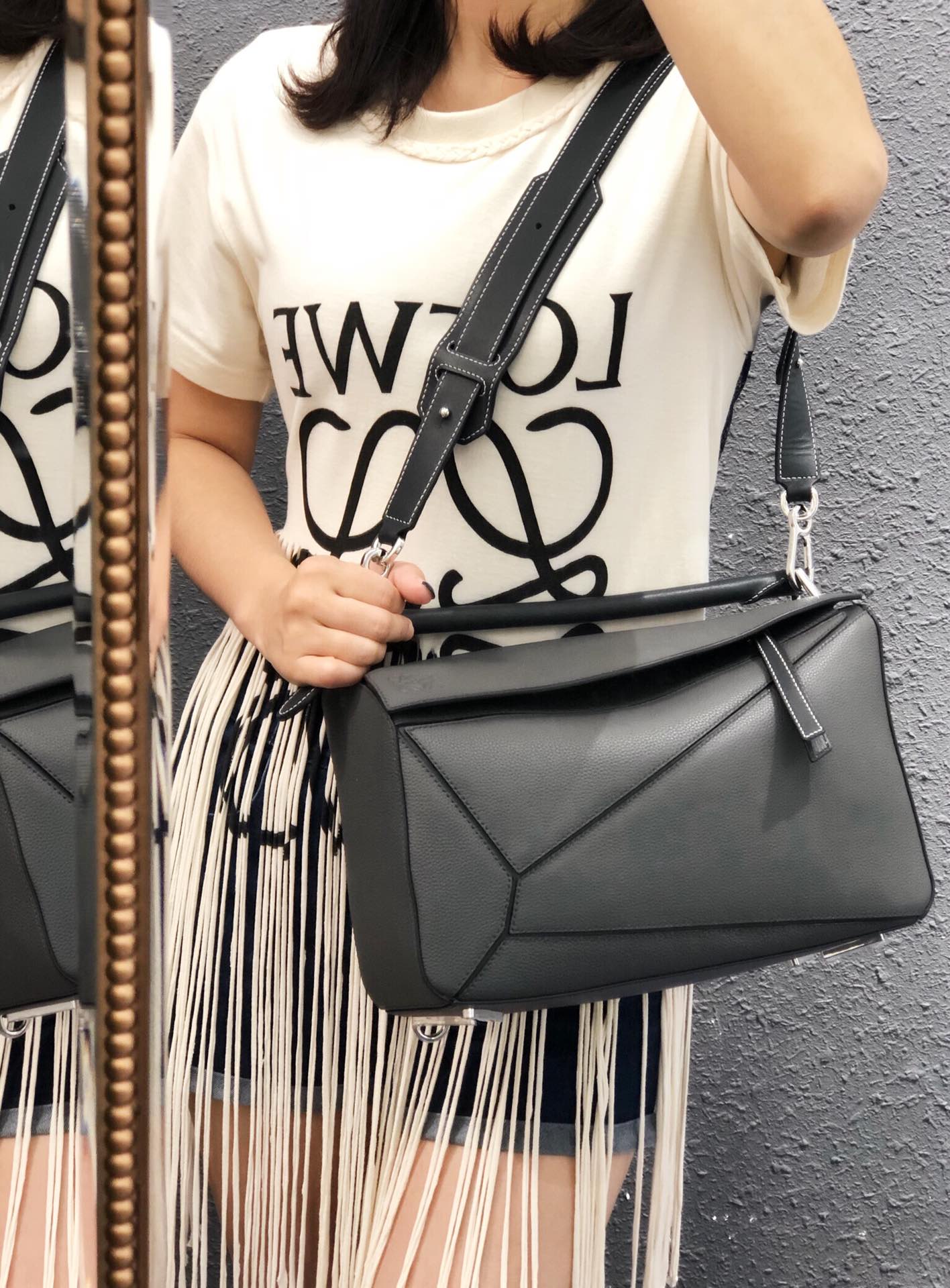 羅L威-Puzzle bag 小牛皮 中號