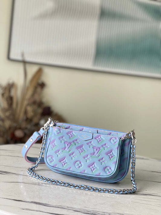 M46093 路L家-Multi Pochette Accessoires 手袋 藍色