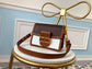 M53806 路L家-Mini Dauphine 郵差包 白棕色