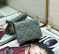 Dior 藤格紋卡包-11*9cm