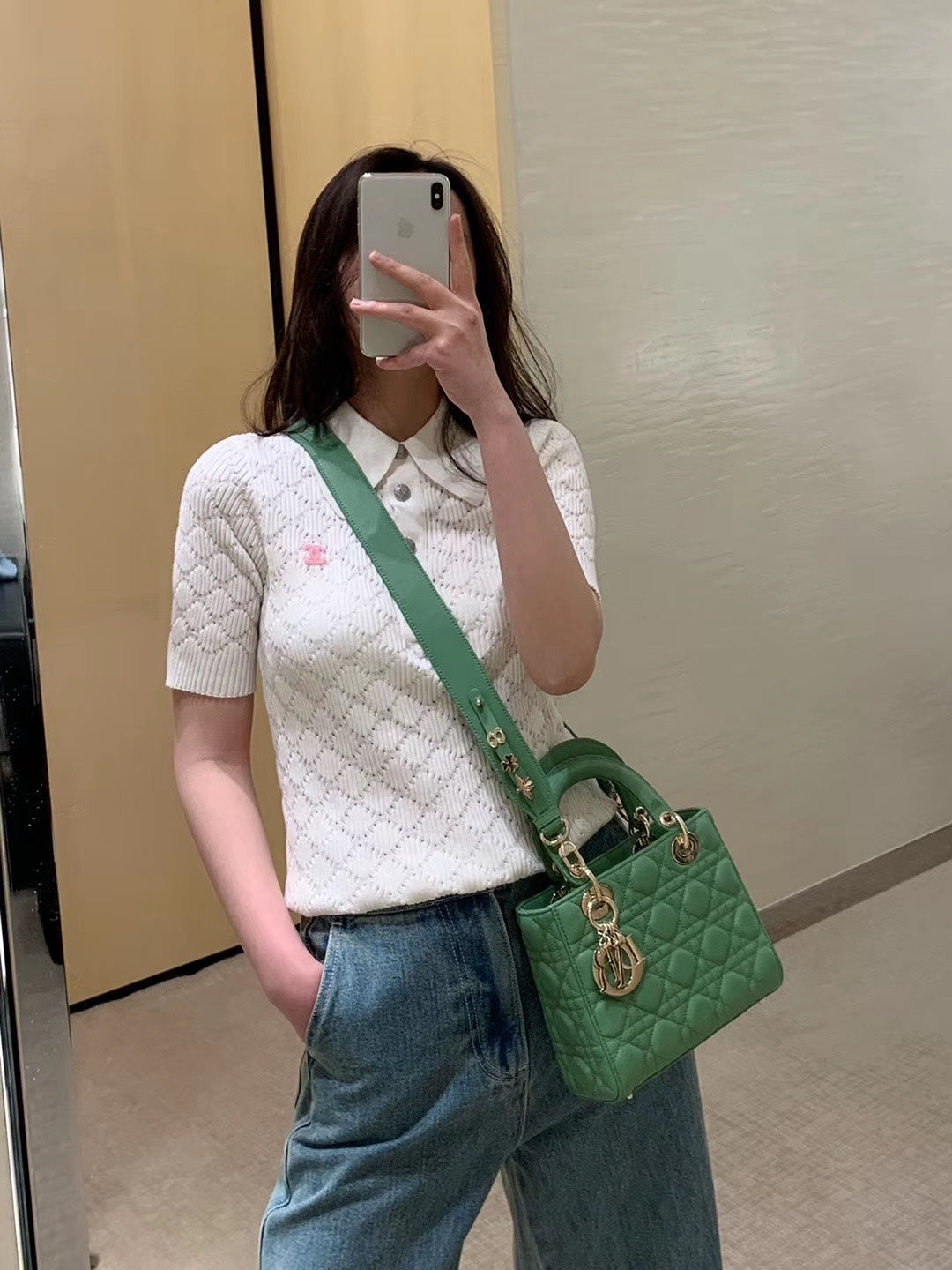 Dior-Mini Lady Dior手袋-四格黛妃-24cm