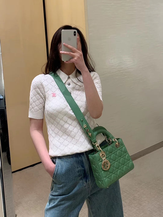Dior-Mini Lady Dior手袋-四格黛妃-24cm