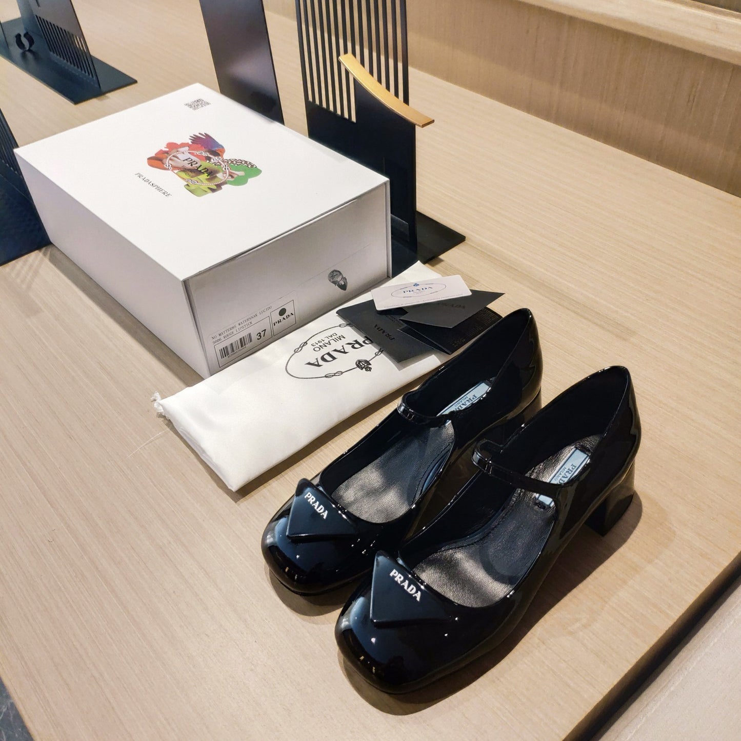 Prada鞋-Parda 2022春夏新品 法式復古 瑪莉珍鞋