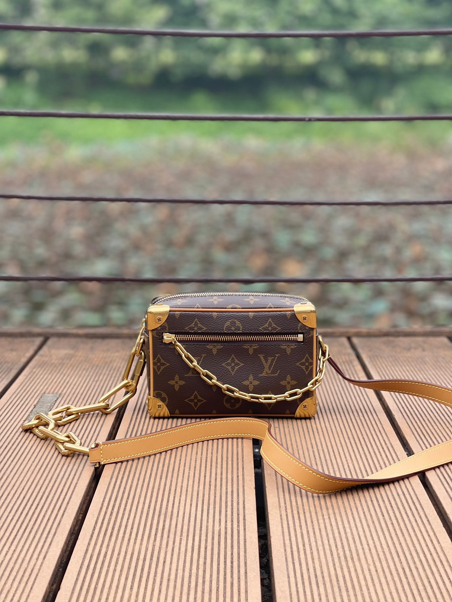 M68906 路L家-Mini Soft Trunck老花盒子包