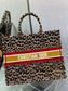 Dior Book Tote-大號41.5cm-絲絨豹紋