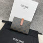 Celine 凱旋門老花中夾-羊皮