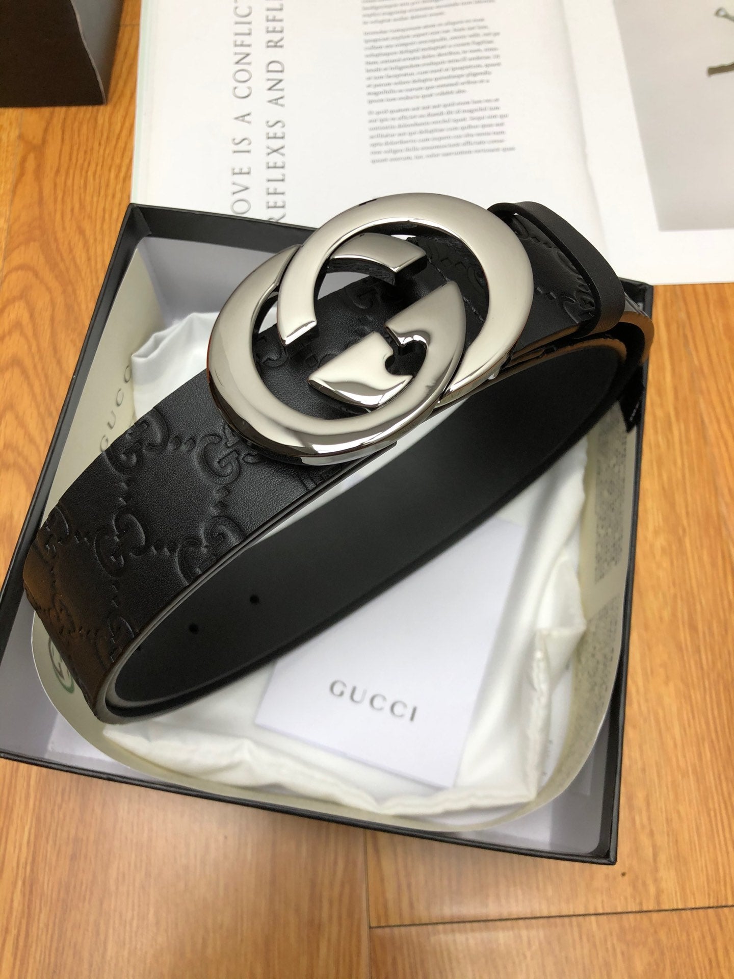 古G家-皮帶-3.8cm-男款