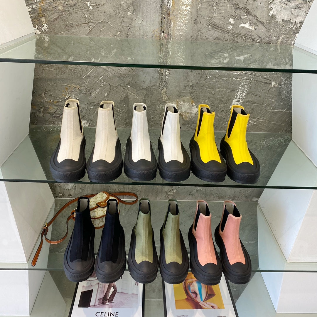 Jil sander-2022新款 帆布短靴 集合圖