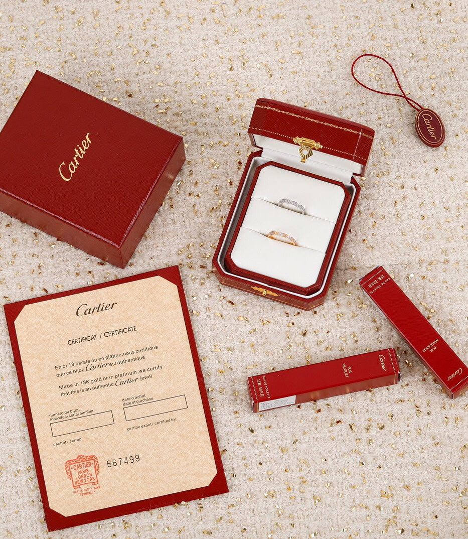 Cartier Love 細版滿天星戒指
