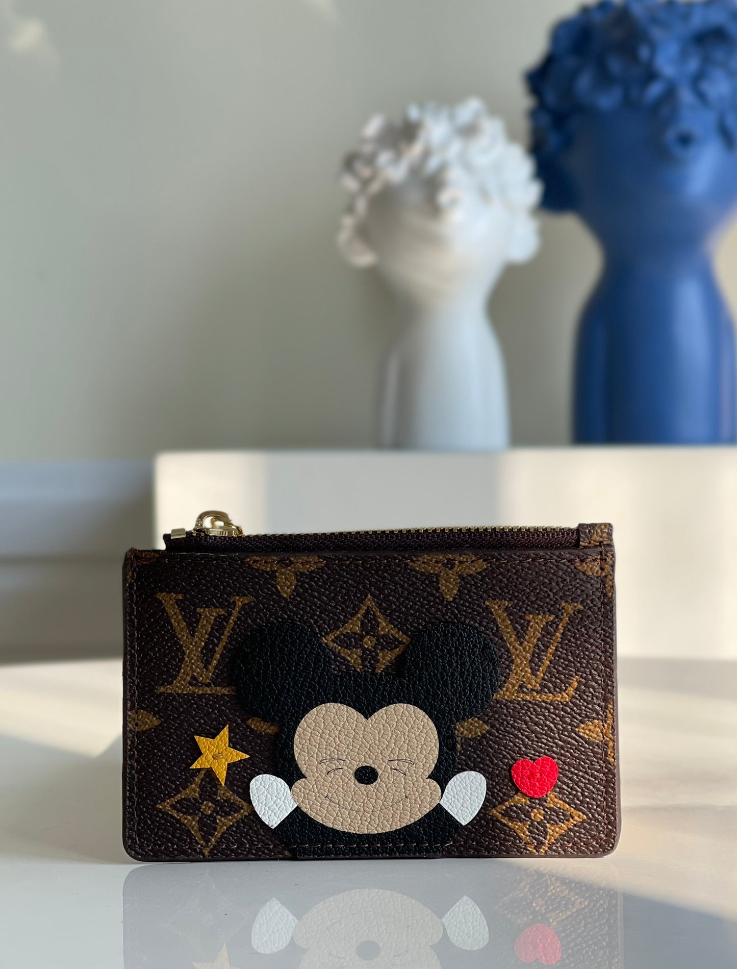 LV 米奇拉鍊零錢包