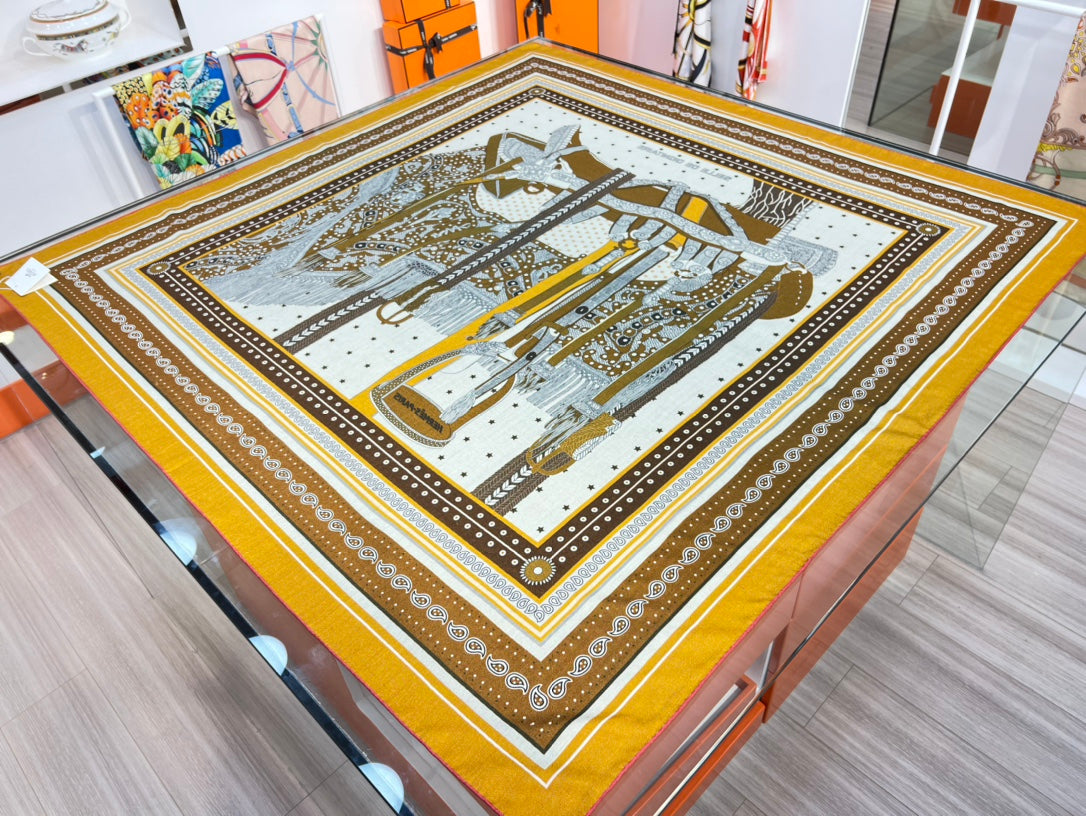 小愛款-雙面絲絨大方巾 140cm 001