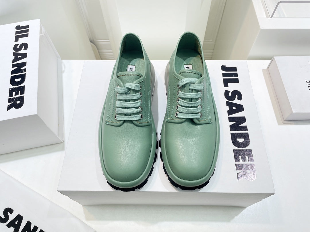 Jil sander-2022秋冬 爆休閒系列 厚底透明跟低幫休閒鞋 情侶款