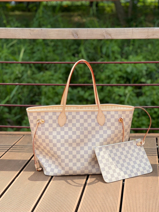 M41361 路L家-Neverfull 白格