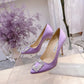 Manolo Blahnik-尖頭 高跟鞋 細跟鞋 紫色