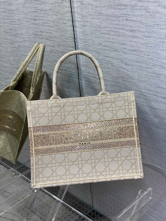 迪D家 Book Tote-中號36.5cm-刺繡