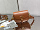 Dior Bobby-中號22cm-棕色牛皮