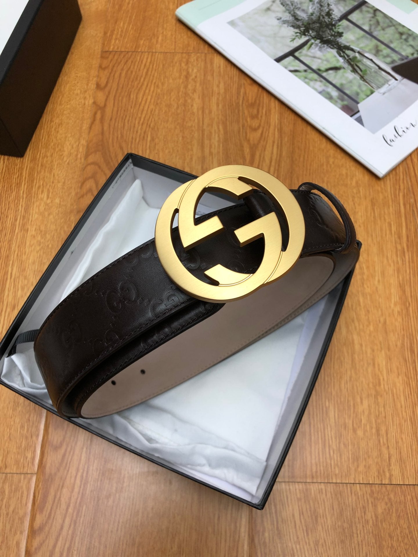 古G家-皮帶-3.8cm-男款