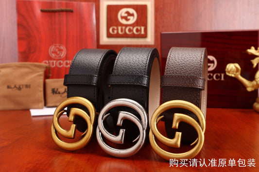 古G家-皮帶-3.8cm-男款