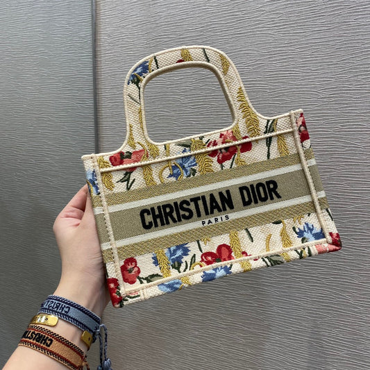 Dior Book Tote-Mini 23cm-新年限定花卉