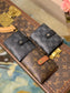 LV M60451 黑色棋盤格 Victorinem 短夾