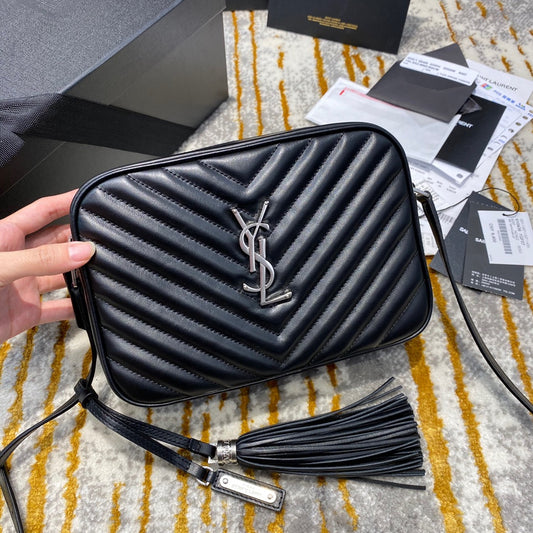 聖Y羅-Lou Bag 相機包-黑色銀扣
