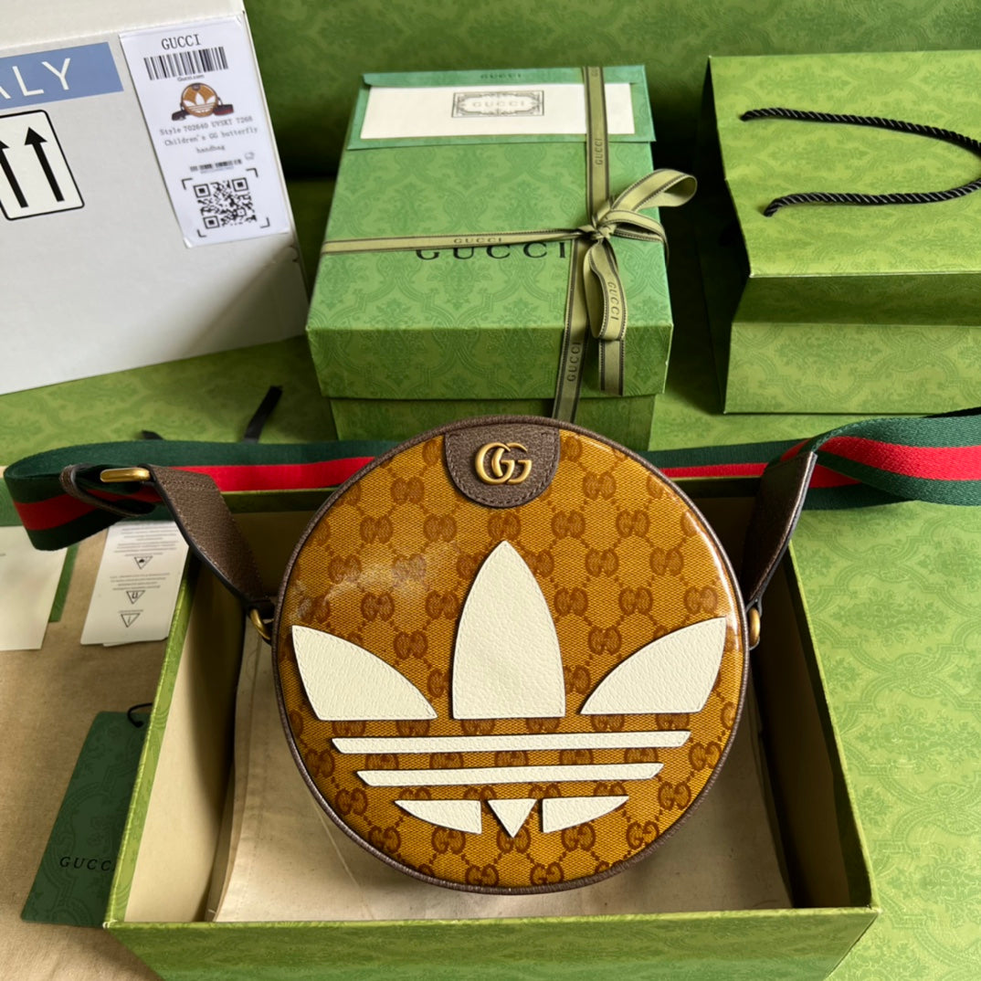 古G家- adidasxGucci聯名系列 肩背包 22x22x7cm