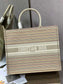 Dior Book Tote-大號41.5cm-金絲條紋