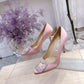 Manolo Blahnik-尖頭 高跟鞋 細跟鞋 粉色