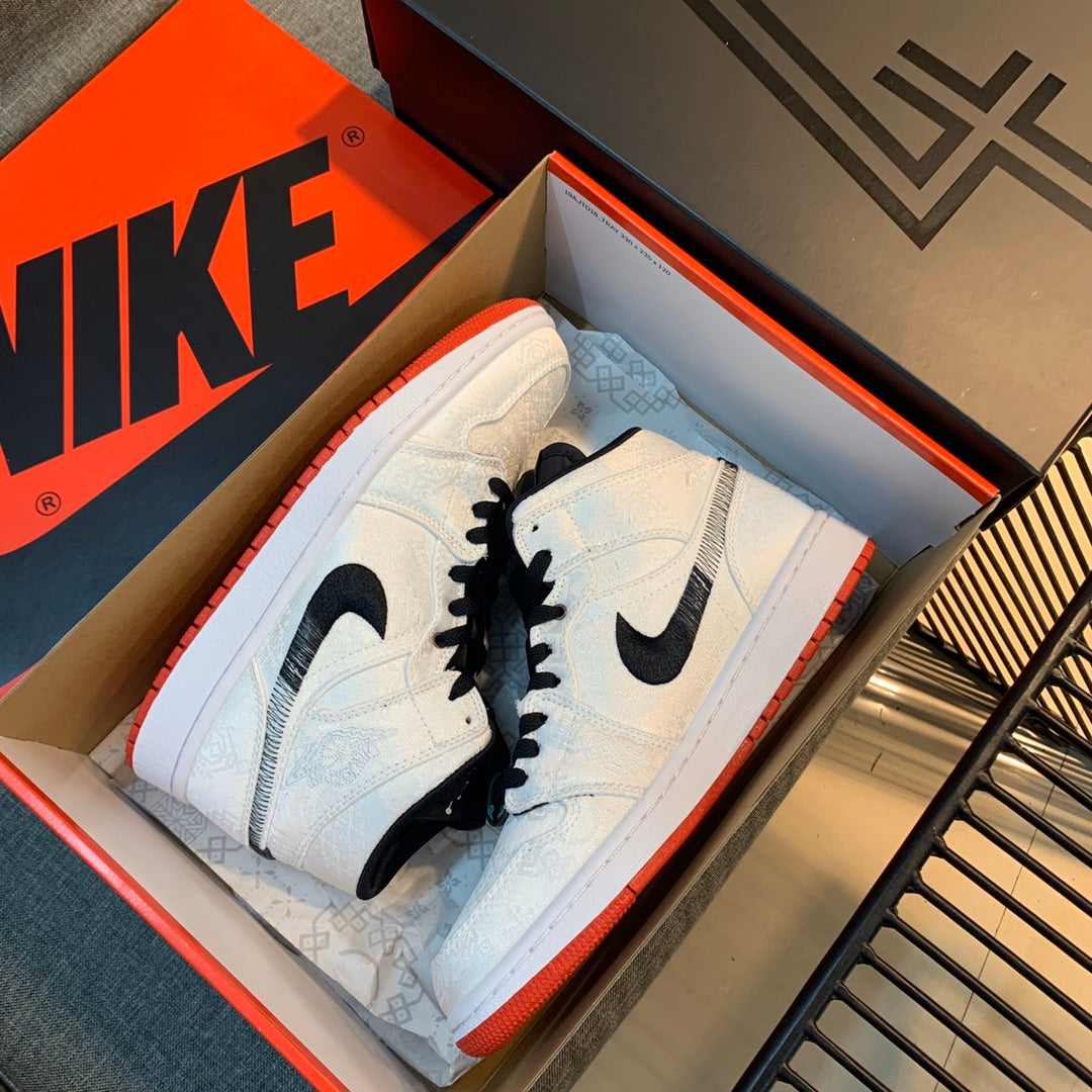 N1K-Air Jordan AJ1 高筒板鞋 休閒鞋 白色