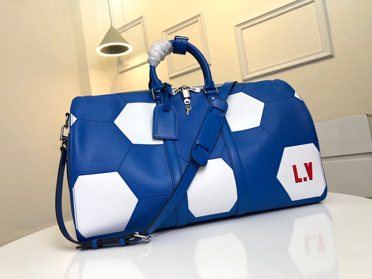 Lou-Keepall 50旅行袋 藍色