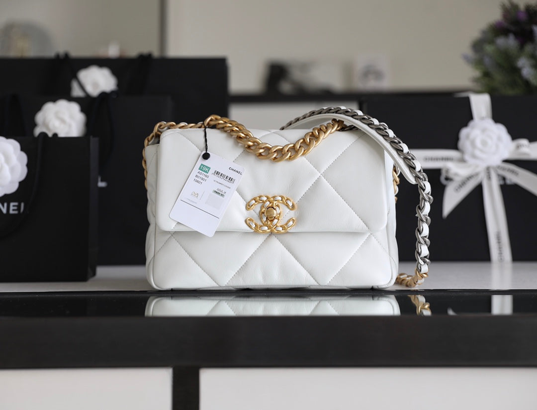Chanel 19Bag-小號白色