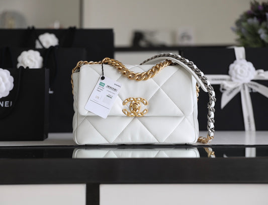 Chanel 19Bag-小號白色
