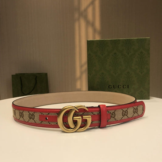 古G家-紅色皮帶-3.0cm