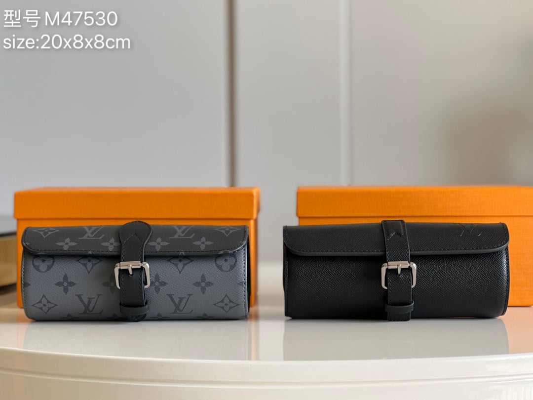 LV M47530十字紋手錶收納盒