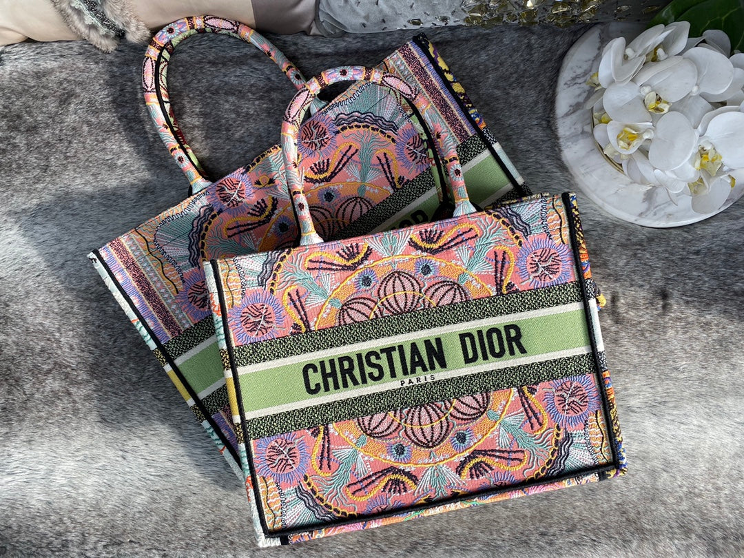 Dior Book Tote-大號41.5cm-多色花朵