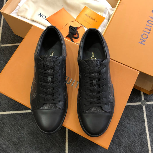 Lou-板鞋 休閒鞋 老花紋黑色