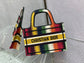 Dior Book Tote-Mini 23cm-彩色條紋