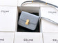 賽C家-Box Teen 水波紋小牛皮手袋-北極藍