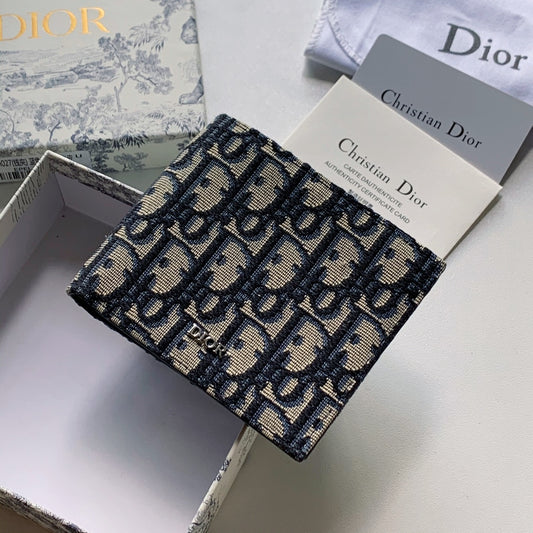 Dior 男款老花短夾