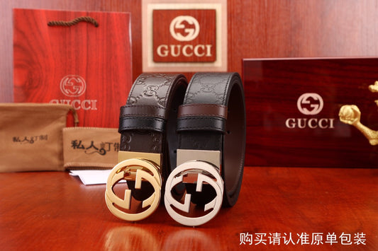 古G家-皮帶-3.7cm-男款